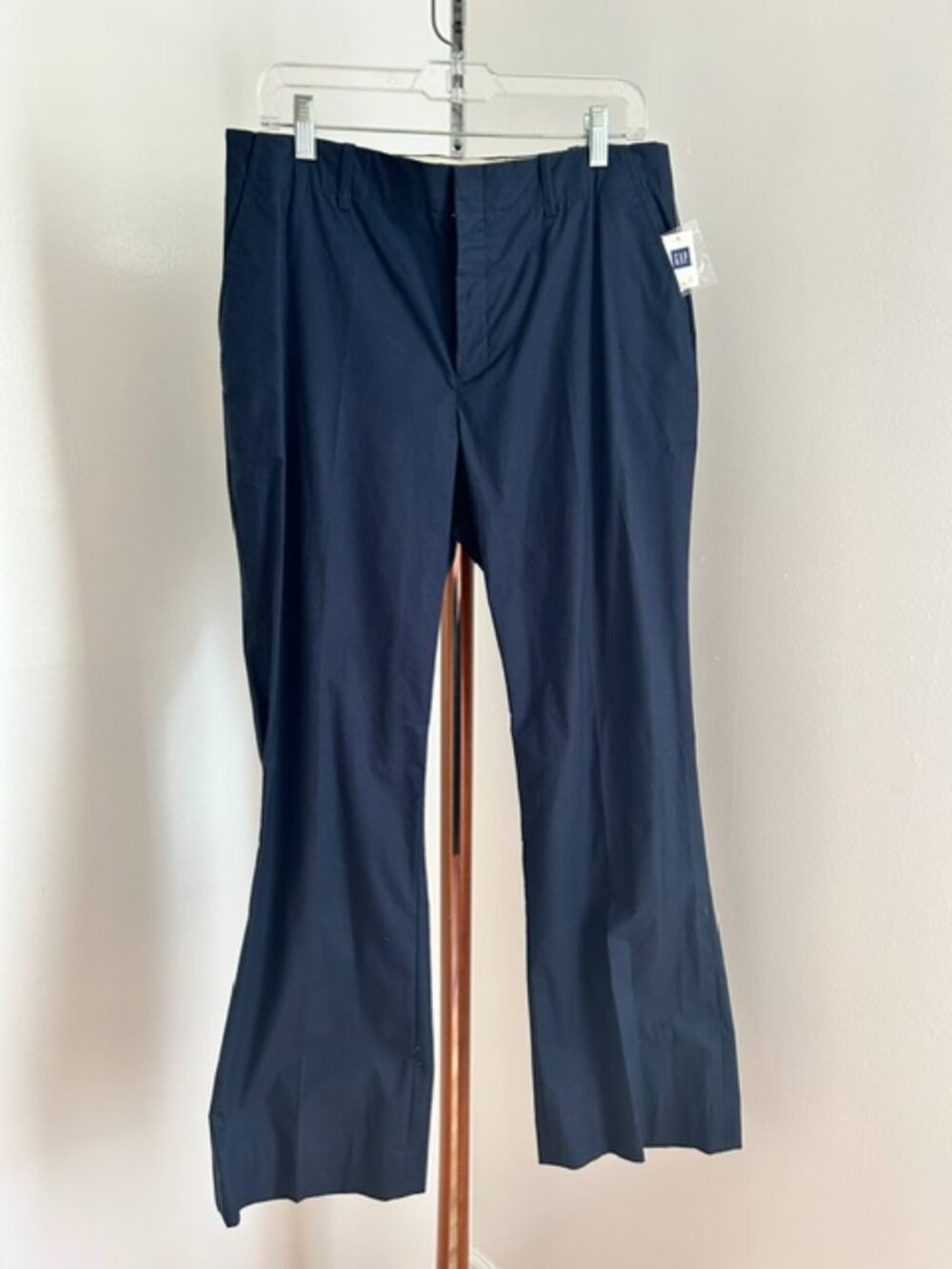 GAP Stretch Mid Rise Navy Pant Lightweight size 12R sized fits 14 also NWT